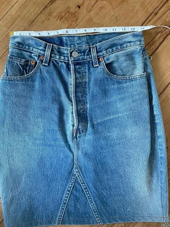 Vintage redone 501 Levi’s skirt - Picture 2 of 7